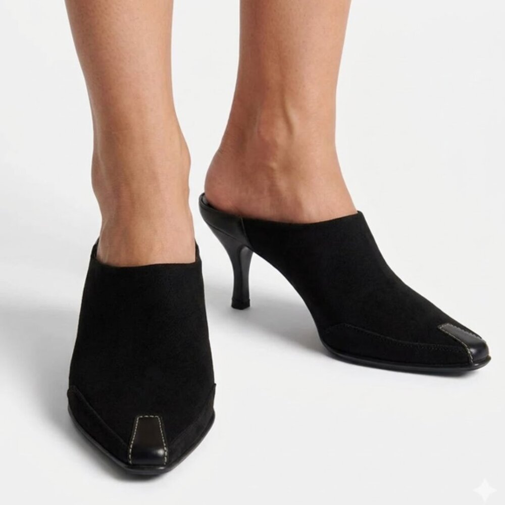 Donald J Pliner Luxe Stretch Fabric Mule Size 6.5